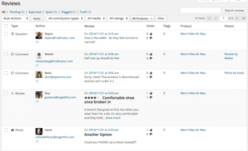 Reviews at a Glance