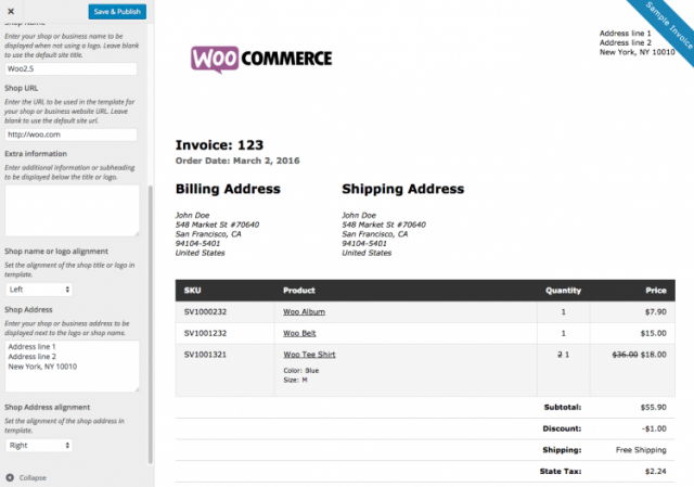 WooCommerce Print Invoices and Packing Lists Plugin
