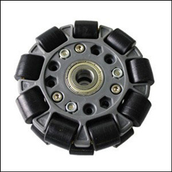100mm Double Plastic Omni Wheel With Bearing 14058