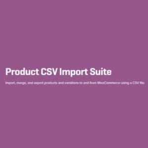 Import, merge, and export products and variations to and from WooCommerce using a CSV file.