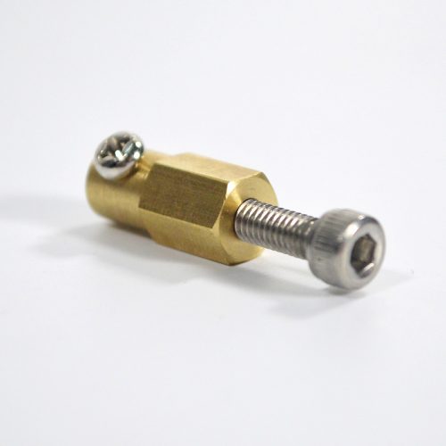 uxcell 4mm to 5mm Bore Brass Robot Motor Wheel Coupling Coupler w Tight Screws 