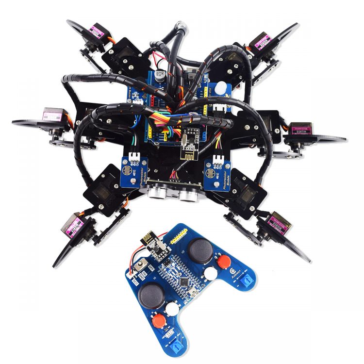 Hexapod/6-legged Robot Black Spider Robot Full set of Bracket Accessories 