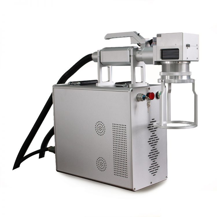 20W Handheld Portable Fiber Laser Marking Machine for Big Size Metal