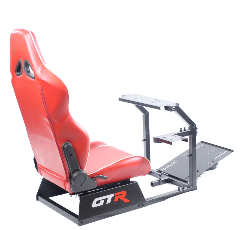 GTR Simulator GTA Model Black Frame with Red and White Real Racing Seat ...