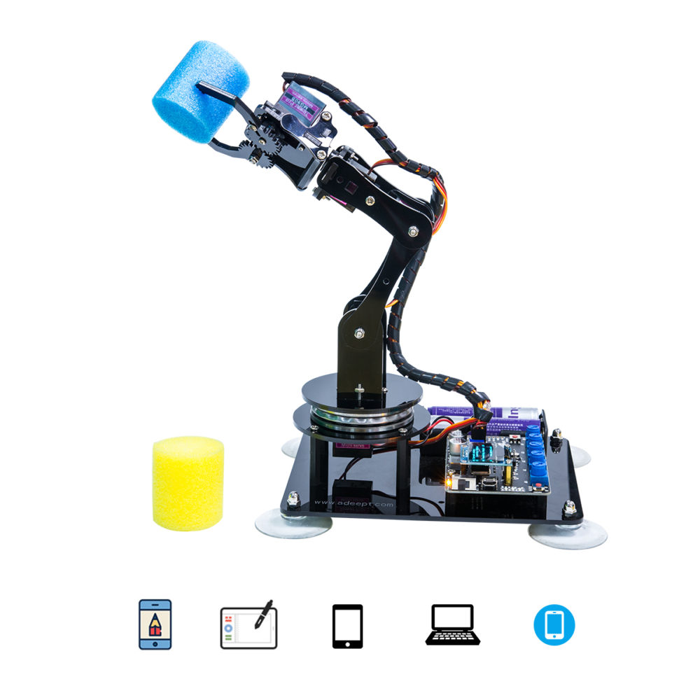 White 1001985 for sale online Sharper Image Full Function Wireless Control Robotic Arm 
