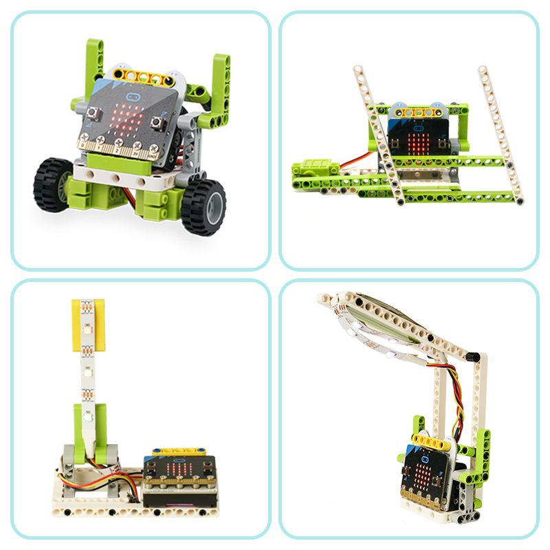 Micro:bit Ring:bit Bricks Pack STEM Educational Toy Robot Car (with ...