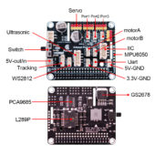 Adeept RaspClaws Hexapod Spider Robot Kit for Raspberry Pi STEAM ...