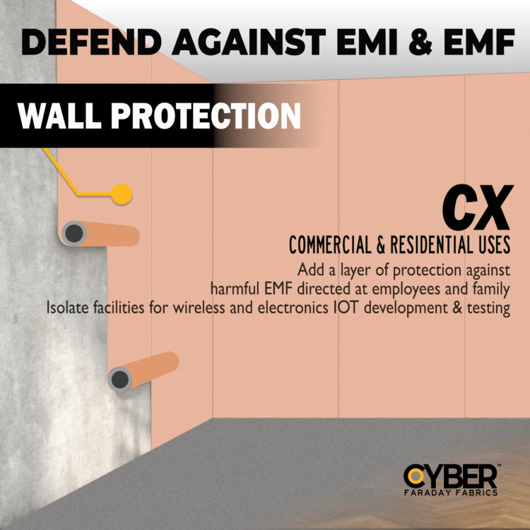 EMF RFID RF Shielding Copper Fabric Roll - 44 x 1' of Material