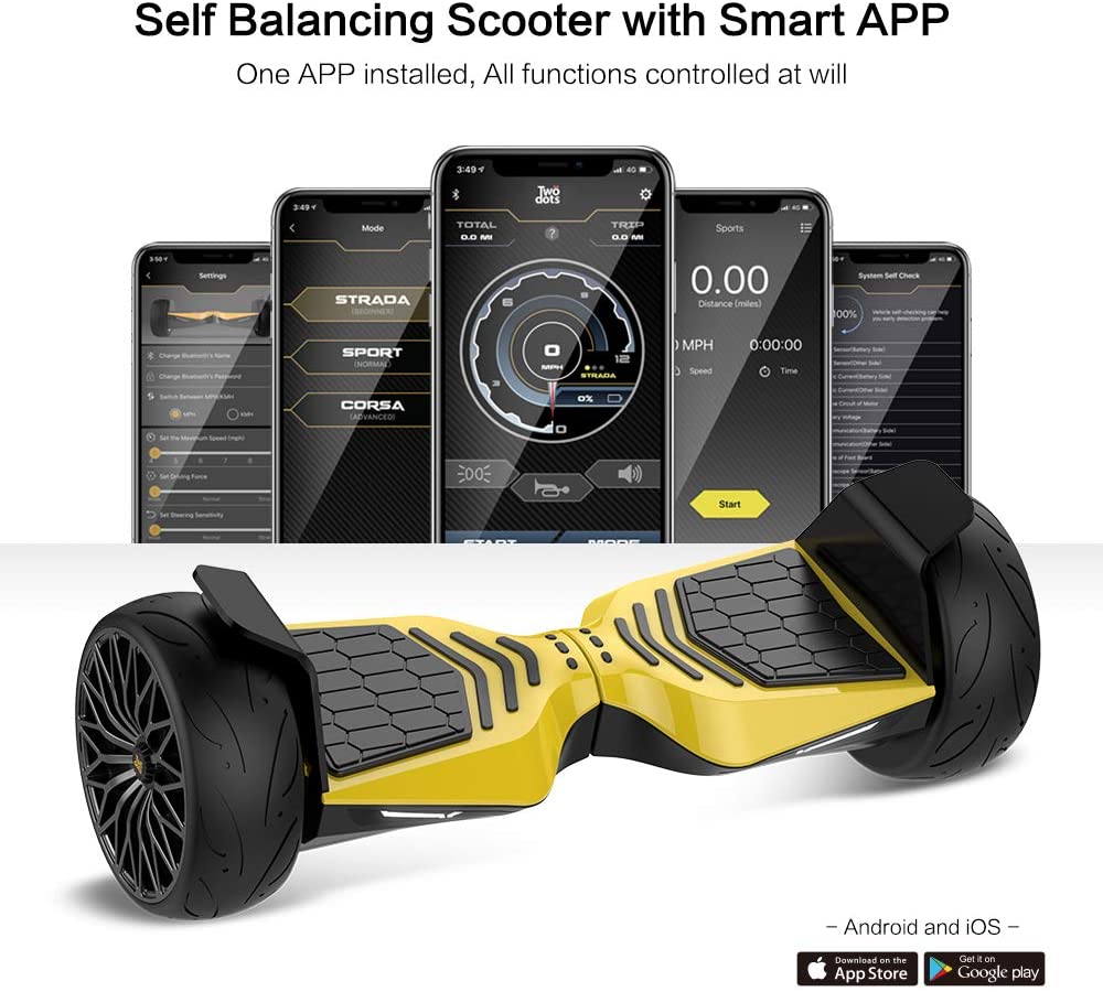 HOVERBOARD 8.5'' BLUETOOTH&APP ELETTRICO SCOOTER SMART BALANCE OVERBOARD LED 