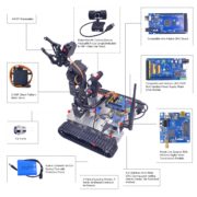 Raspberry PI 4B Wifi-AI Robot Car with Arm – Oz Robotics