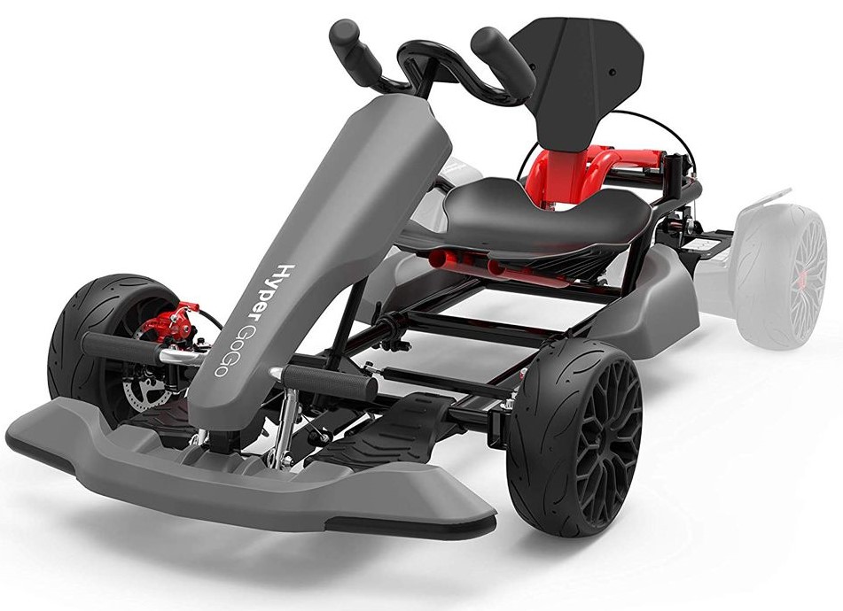 Hoverboard Go Kart Kit - Transform Hoverboard into GoKart - Grey