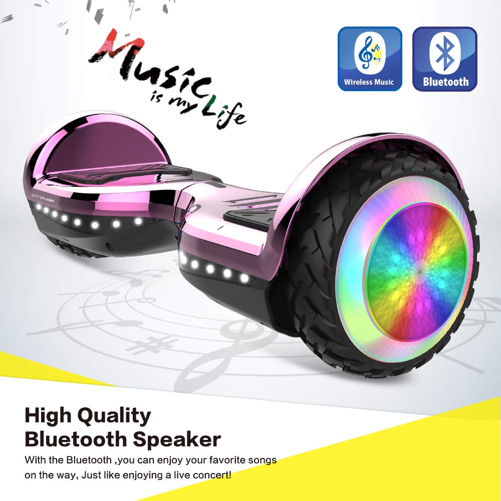 Bluetooth 6.5"Electric Self Balance Scooter Hover Board Flash Wheels Best Gift 