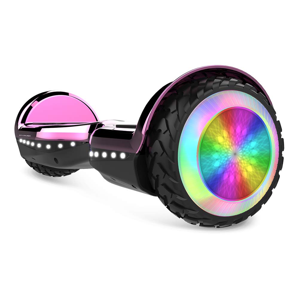 6.5'' Overboard Bluetooth Self Balancing Scooter Flash Wheels E-scooter Black 