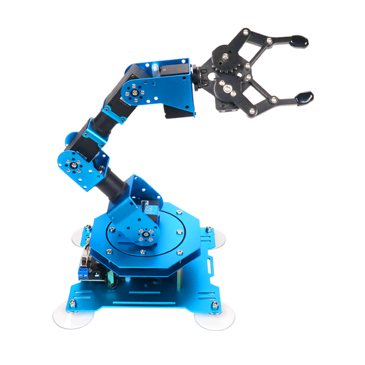 Robot Mechanical Arm w/ 4 Servos Robot Handle Arm DIY Set Students Study Toy 
