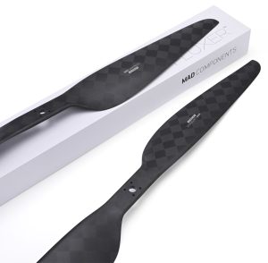 MAD Ultralight Carbon Fiber Propeller for UAV Drones: 1 Pair CW+CCW CB2 PRO 32x11 inch