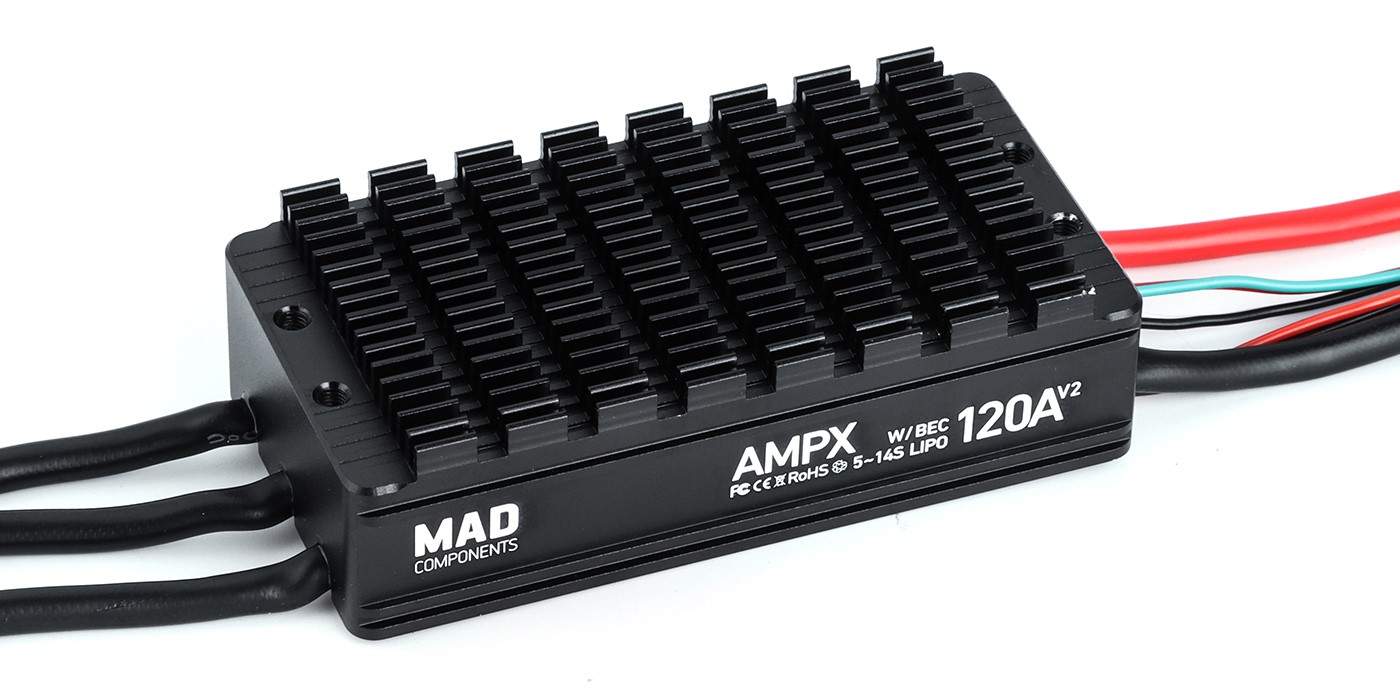 Drone BLDC ESC MAD AMPX with CyphalCAN 120A (5-14S) V2.0 SKU: 0102DT0200