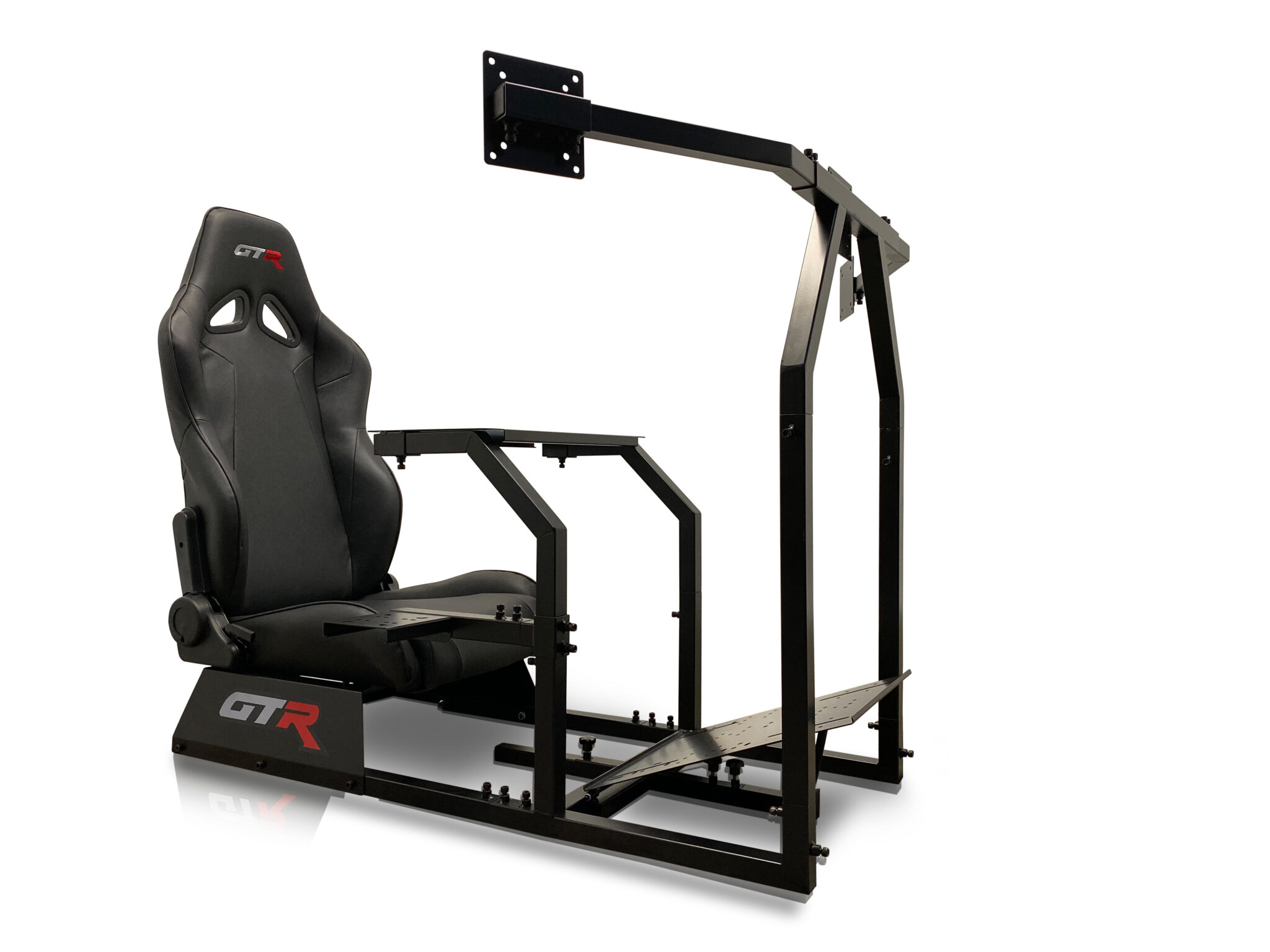 GTR Simulator GTA-F Model Black Frame Triple Monitor Stand with ...