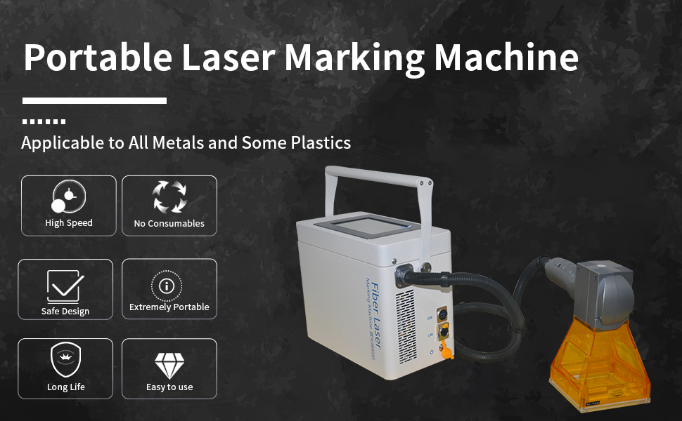 Portable Handheld Laser Engraving Marker 30W Battery for Different  Materials Marking and Engraving