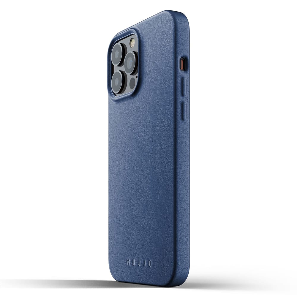 Full Leather Case for iPhone 13 Pro Max – Monaco Blue – Oz Robotics