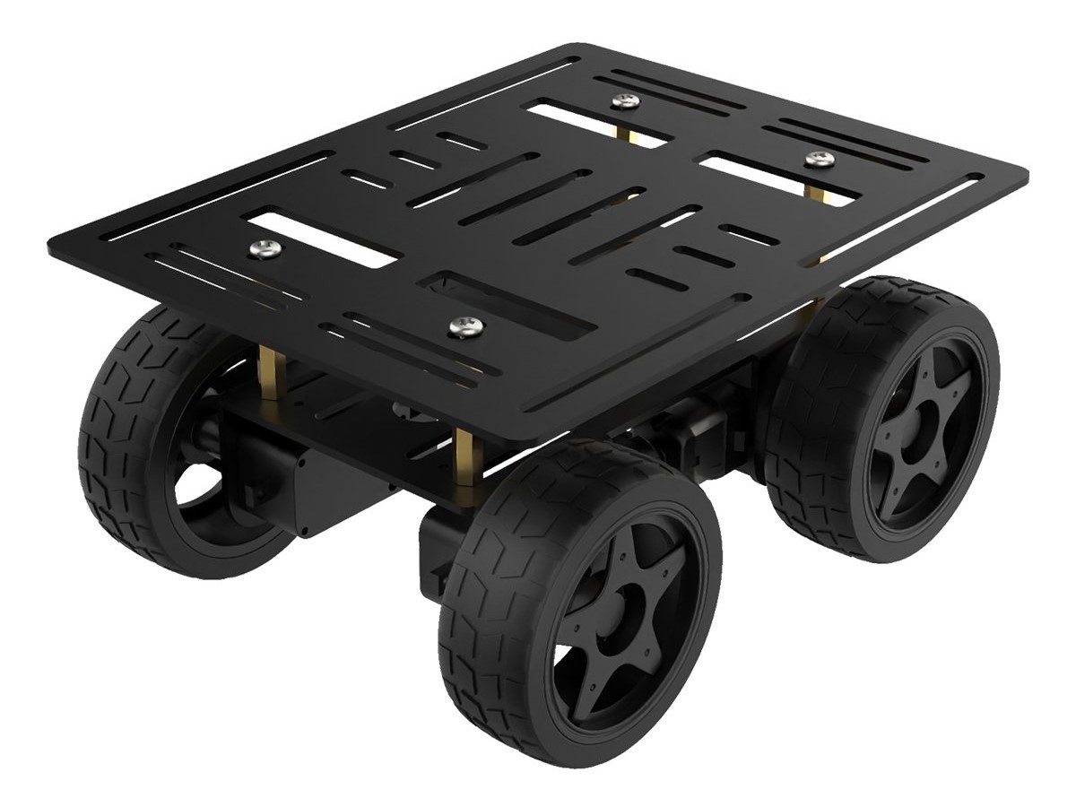 DIY Car Robot Kit - Chassis, 4 x Motor, 4 x Wheels and other Accessories  Robot Spare Parts
