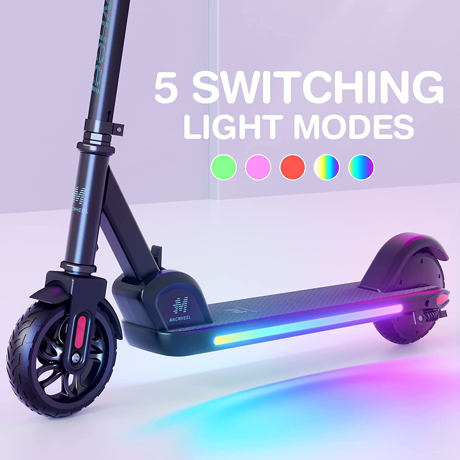 Black Foldable Electric Scooter For Kids, Teens, Childs, Boys