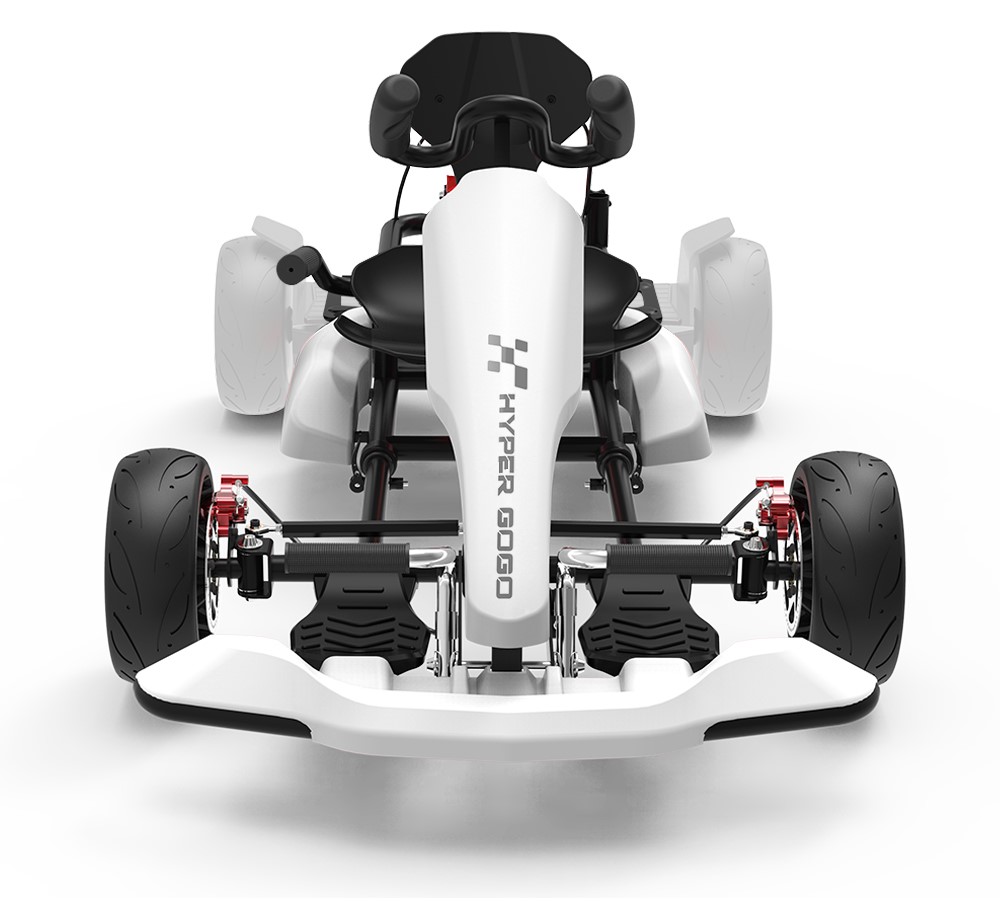 Hoverboard Pedal Go Kart Kit – Convert your Hoverboard to a Go Kart – White  – Oz Robotics