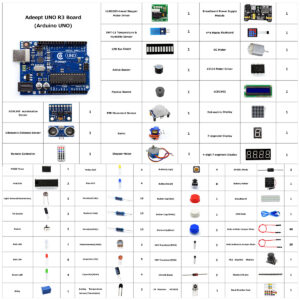 Adeept Ultimate Starter Kit for Arduino UNO R3, Servo Motor, Relay ...