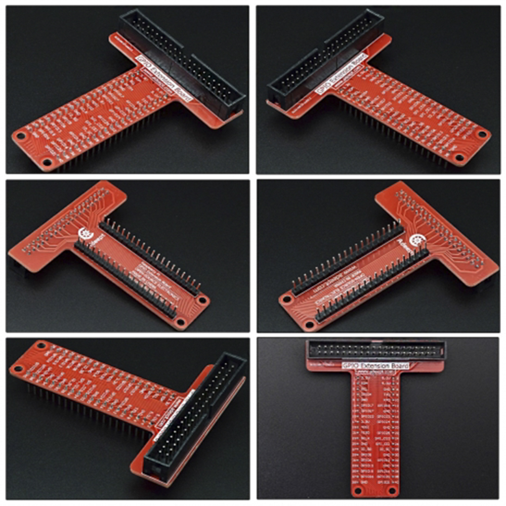 Raspberry Pi GPIO Breakout Kit T-Type Board 830-Tie Points Solderless  Breadboard 40pin Ribbon Cable 65pcs Jumper Wire - AliExpress