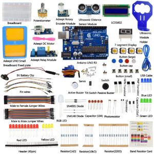 Adeept Basic Starter Kit for Arduino UNO R3 with 23 Projects, Rotary ...