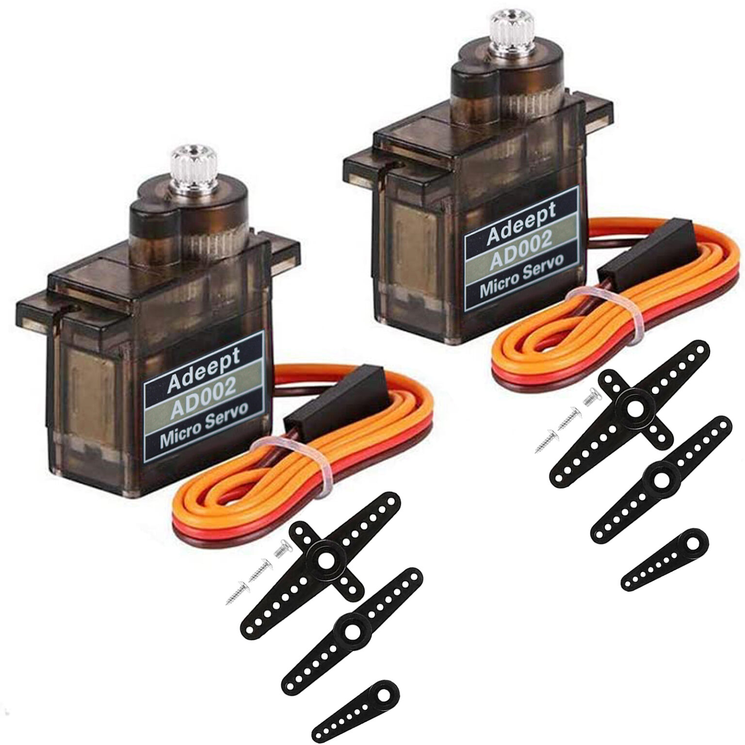 Adeept 8PCS AD002 MG90S Micro Servo 9G Servo Motor Oz Robotics