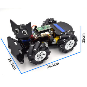 Adeept 4WD Omnidirectional Mecanum Wheel Robot Car Kit for Raspberry Pi ...