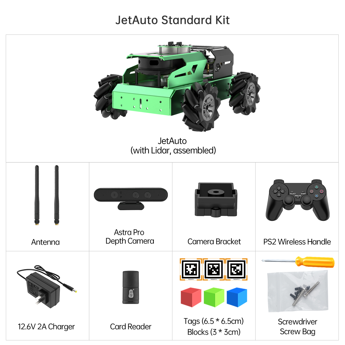 Hoofdkwartier voor eeuwig Wat leuk Hiwonder JetAuto ROS Robot Car Powered by Jetson Nano with Lidar Depth  Camera (Standard Kit) – Oz Robotics