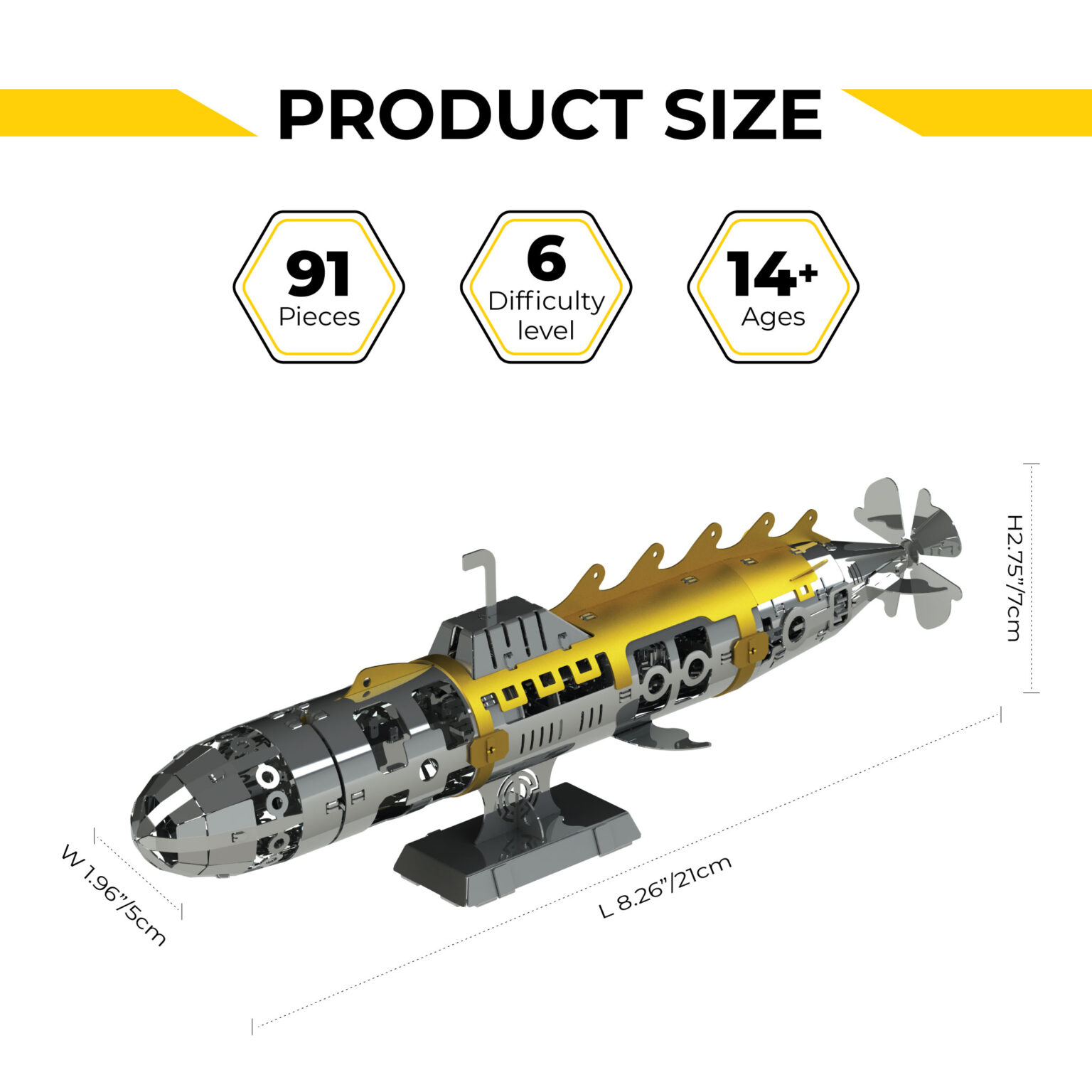 Elusive Nautilus DIY Submarine Kit Mechanical Model Oz Robotics
