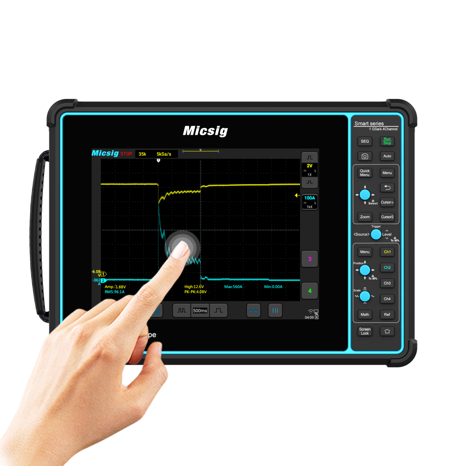 Micsig Automotive Oscilloscope SATO1004 100MHz Digital Handheld