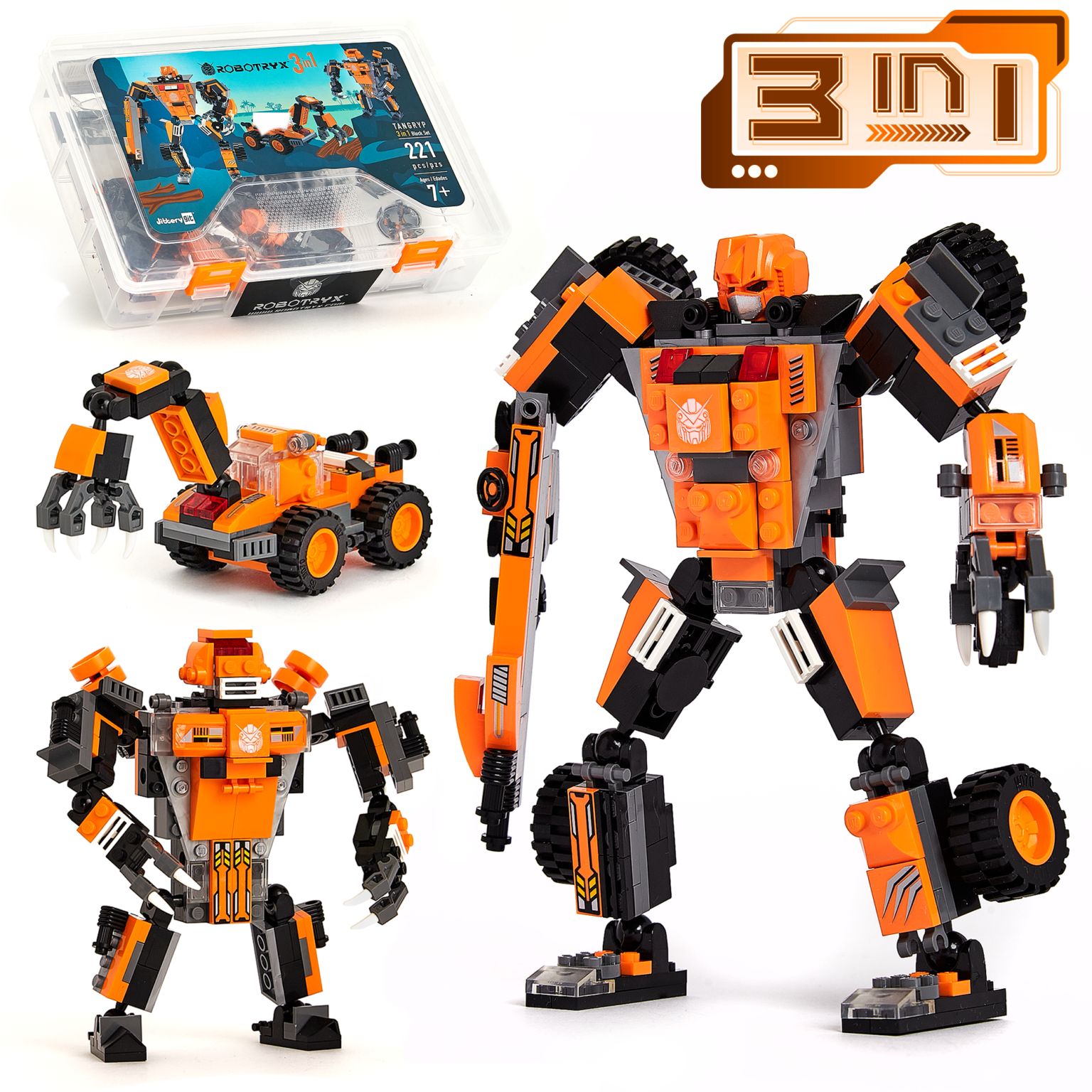 Robot Building STEM Kit for Kids Ages 6-10 – Tangryp 221 Pcs – Oz Robotics