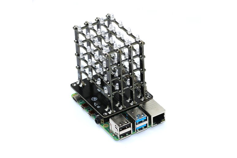 PiCube 64 LED 4x4x4 Cube Kit Raspberry Pi – Oz Robotics