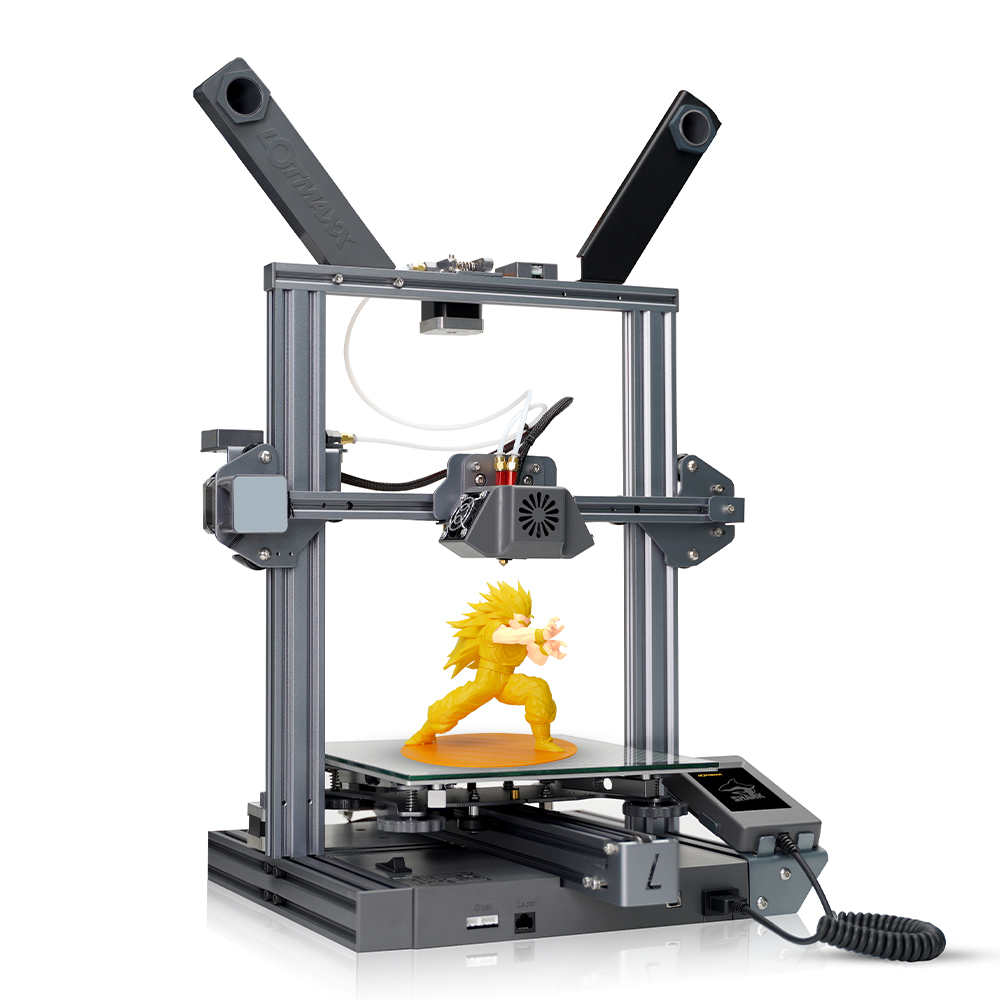 3D Printer with Dual Color 3D Printing and Laser Engraving