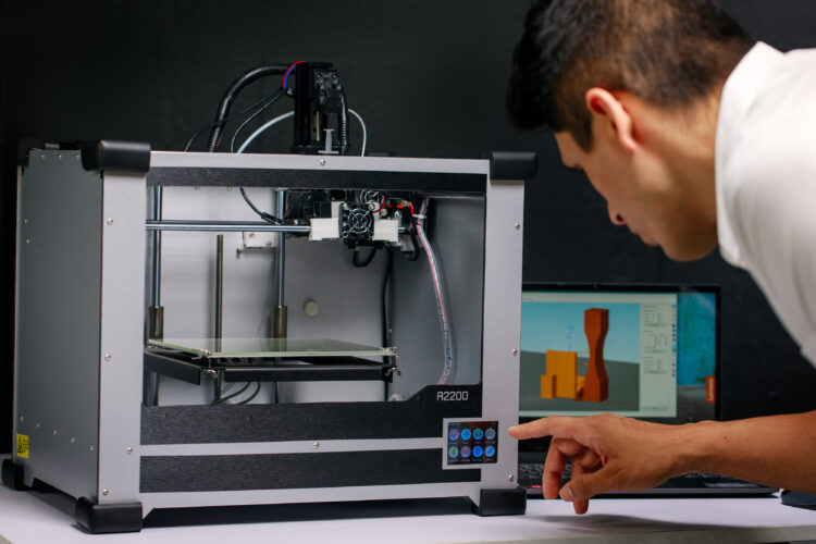 Man using the A2200 3D Printer