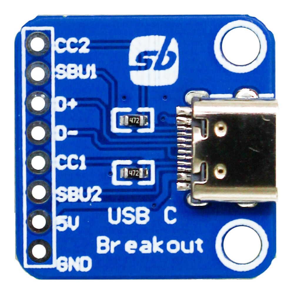 USB C Type C Connector 24 Pins Breakout PCB Board – Oz Robotics