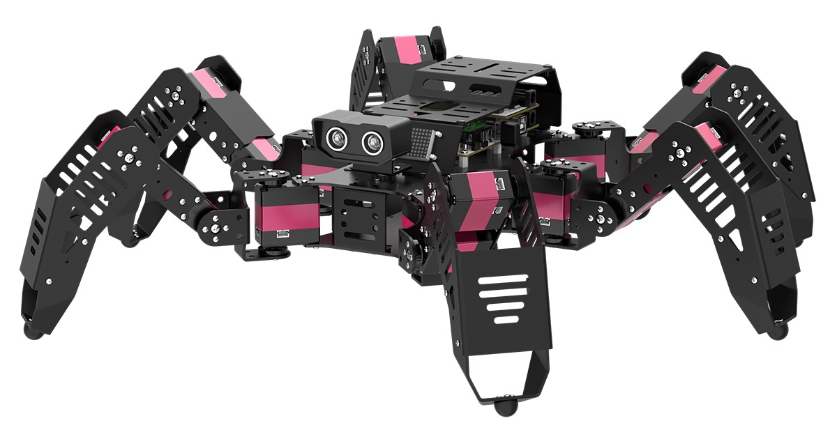 Hexapod Spider Robot Arduino Coding with AI Voice Control and Expandable Sensors - Advanced Kit