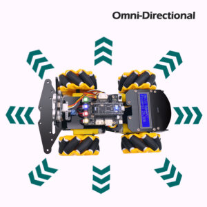 Adeept Wd Omni Directional Mecanum Wheels Robotic Car Kit For Esp S Oz Robotics