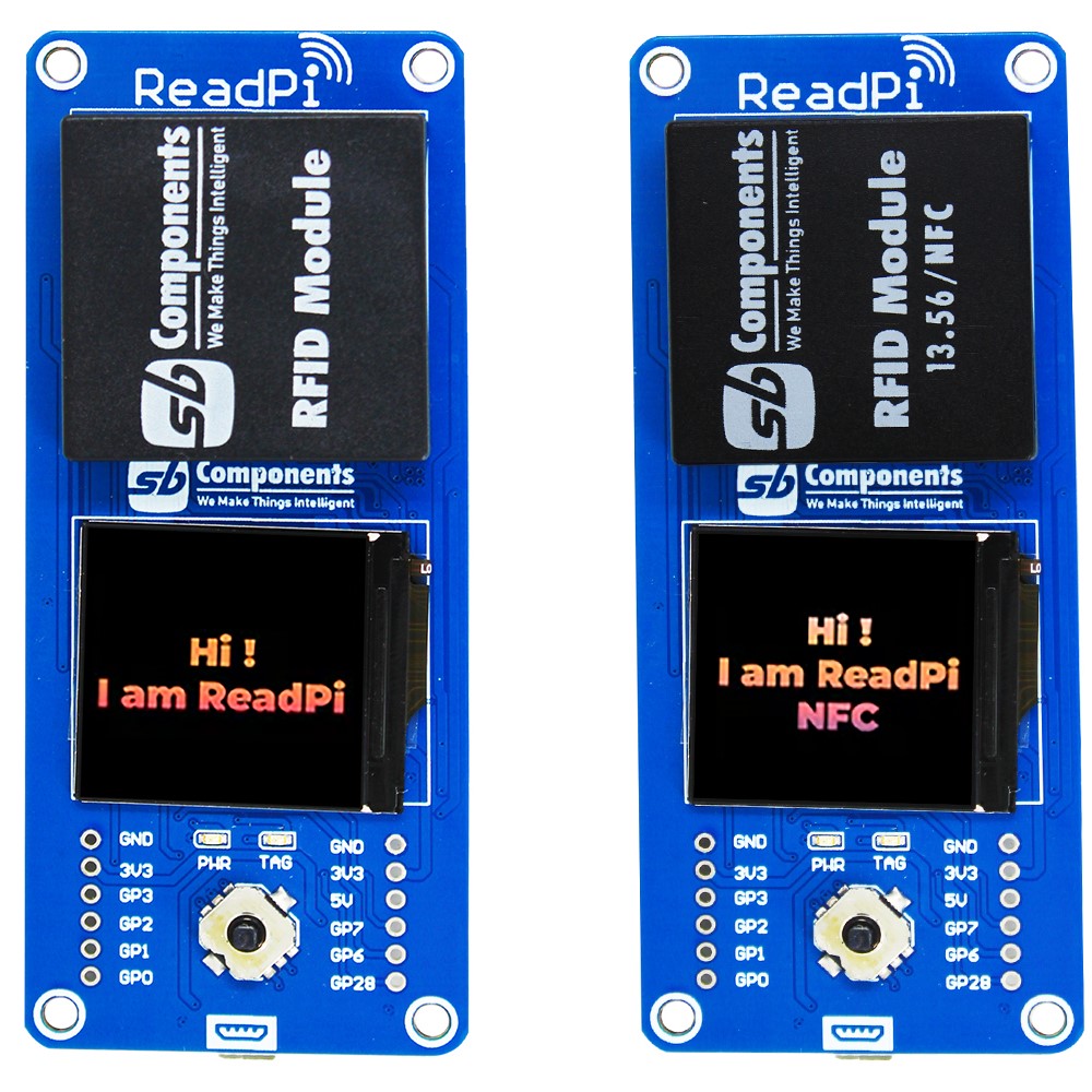 ReadPi - RFID and NFC Reader Powered with Raspberry Pi Pico W with 1.3  inches Display
