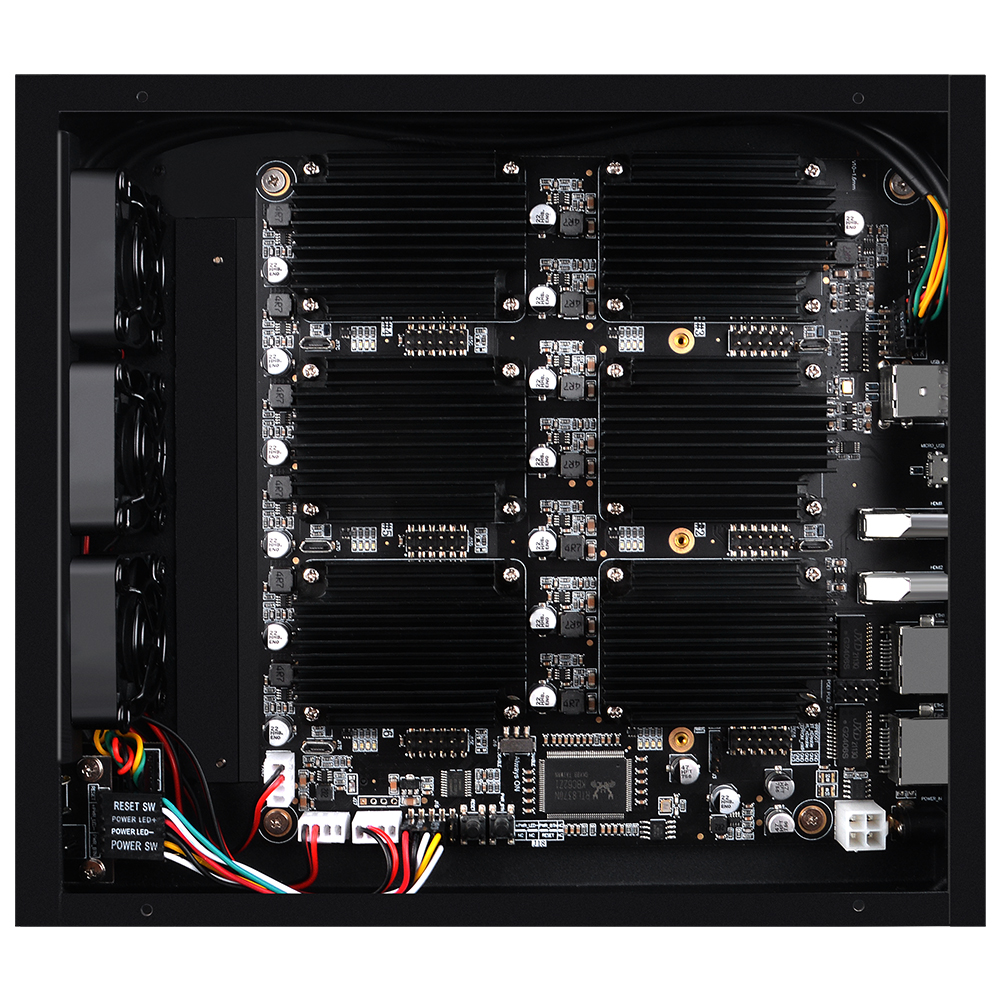 DeskPi Super6C Mini-ITX Cluster Board für Raspberry Pi CM4 mit 6 RPi CM4 Slots (US) - RobotShop