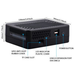 DeskPi Lite M.2 Case With M.2 SATA SSD Expansion Board For Raspberry Pi ...