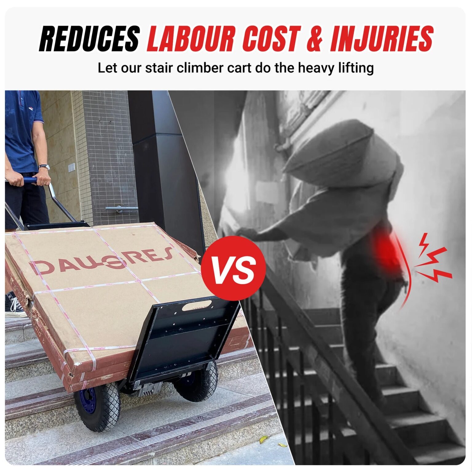 Electric Stair Climbing Hand Truck XSTO ZW4250 Oz Robotics