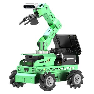 Robot Car with Robotic Arm Powered by ROS JetRover and Jetson Nano - Developer Kit, Mecanum, A1 LiDAR