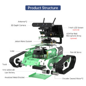 Hiwonder JetTank ROS Robot Tank Powered by Jetson Nano Mapping ...