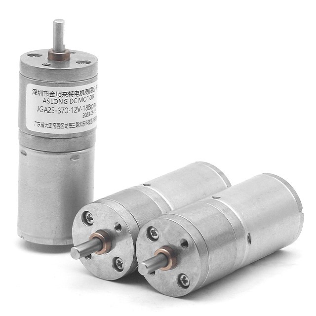Moteur à Engrenage JGA25-370 6V - Couple élevé, Vitesse Variable 12-1360 Tr/min | Pour Robot, Serrure, Rideau électrique, Projet DIY