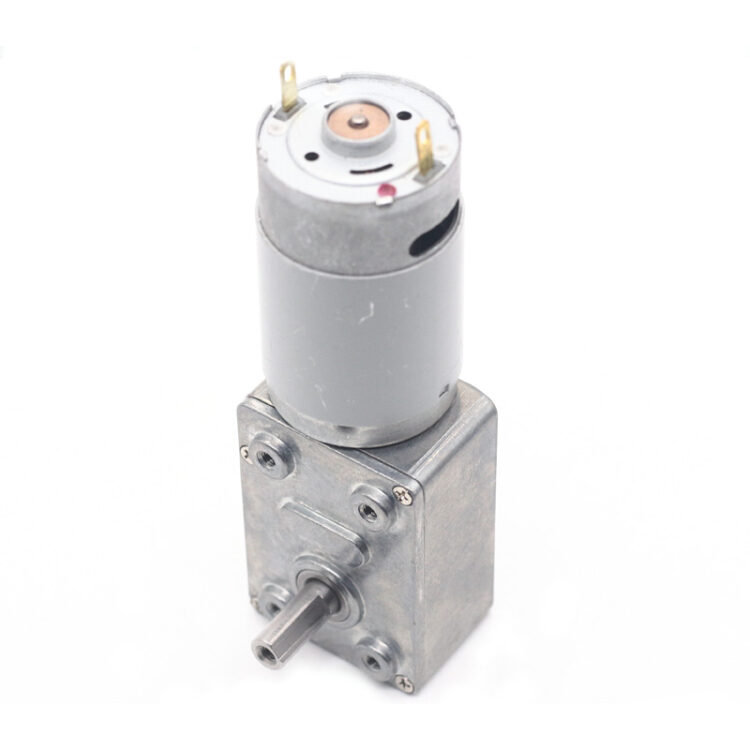 DC Reducer Motor Micro Motor High Torque JGY-395 High Torque Worm Gear Motor 12V 31RPM 1:192 Ratio