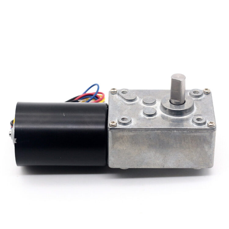 DC Gear Motor 24v Low Noise DC Gearbox Motor A58-3650 Brushless Worm Gear Motor 24V40RPM 1:200 Ratio - Image 3